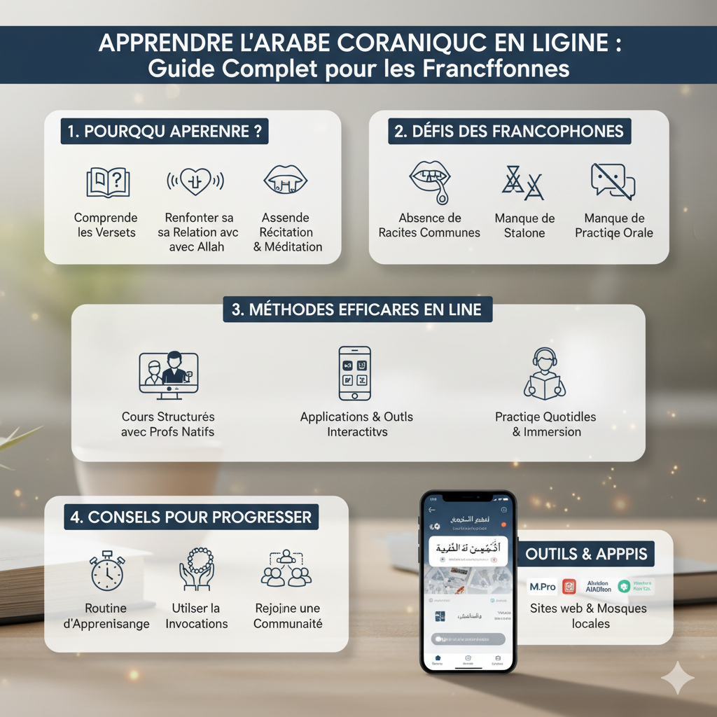 Apprendre l'Arabe Coranique en Ligne : Guide Complet pour les Francophones