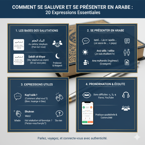 Comment Se Saluer et Se Présenter en Arabe : 20 Expressions Essentielles