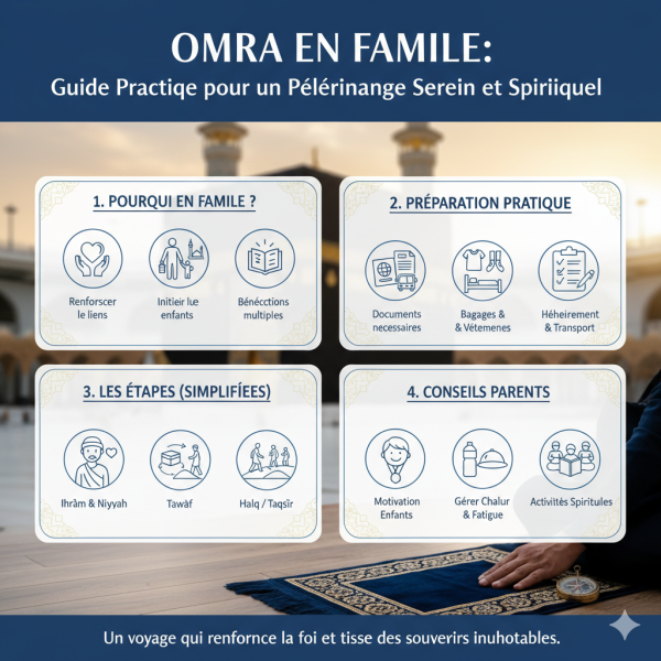 Omra en Famille : Guide Pratique pour un Pèlerinage Serein et Spirituel