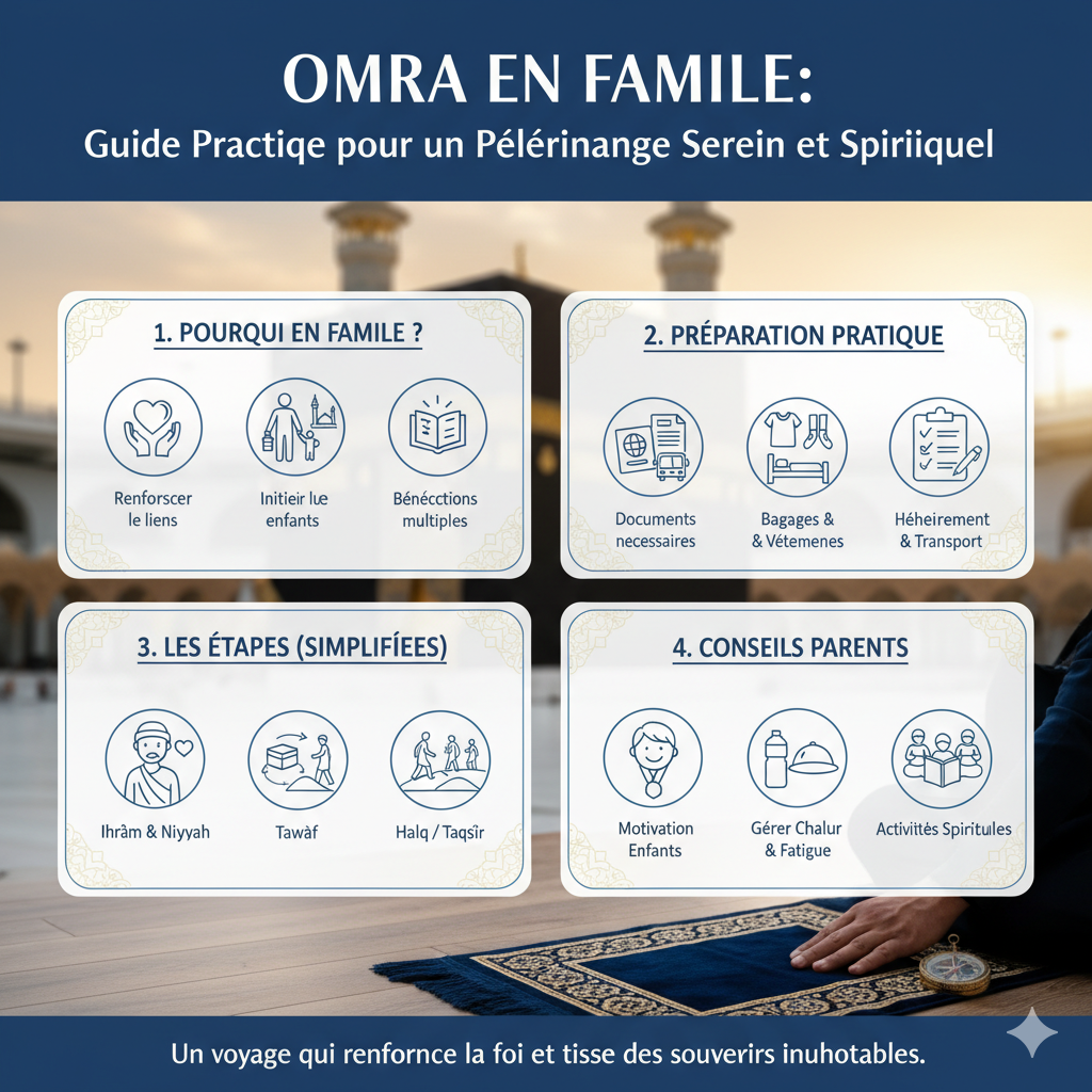 Omra en Famille : Guide Pratique pour un Pèlerinage Serein et Spirituel